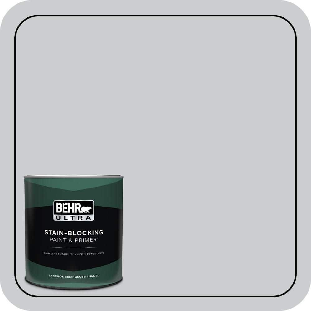 BEHR ULTRA 1 qt. #PPU26-16 Hush Semi-Gloss Enamel Exterior Paint & Primer