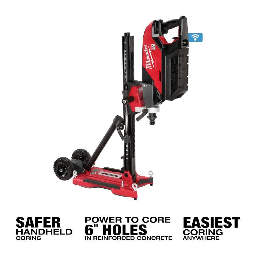 Milwaukee MX FUEL Lithium-Ion Cordless Handheld Core Drill Kit with Stand, 2 Batteries, Charger, & Rotary Hammer Kit (3)