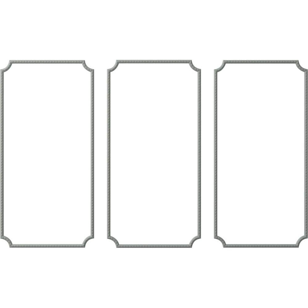 Ekena Millwork 13.35 Sq. Ft. Unfinished Polyurethane Bulwark Rope Panel Moulding Kit (Triple Panel) (1)