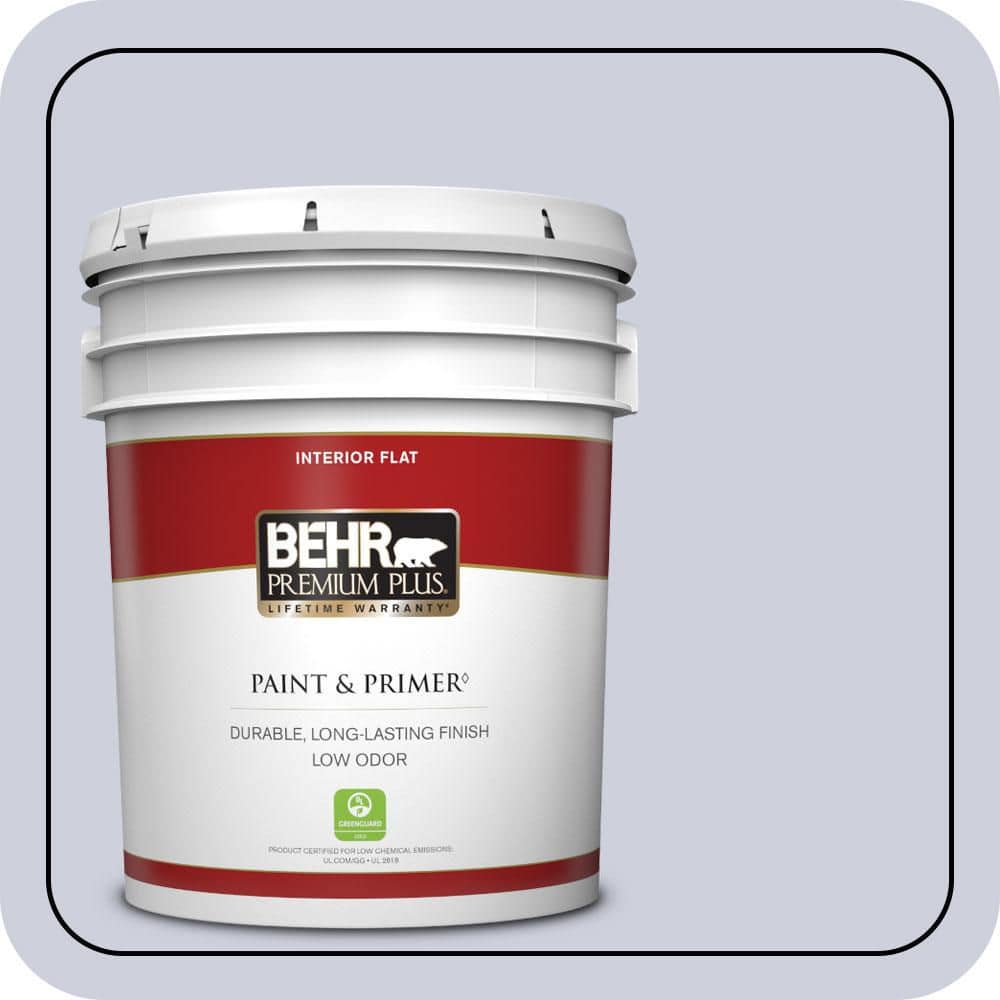 BEHR PREMIUM PLUS 5 gal. #640E-3 Simplicity Flat Low Odor Interior Paint & Primer
