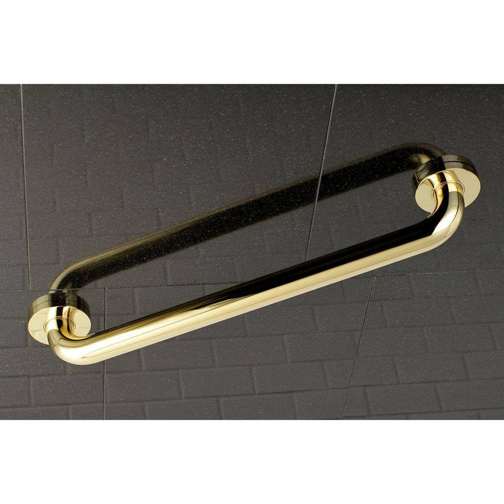 Kingston Brass Meridian 18 in. x 1-1/4 in. Concealed Screw Grab Bar in Polished Brass (3)