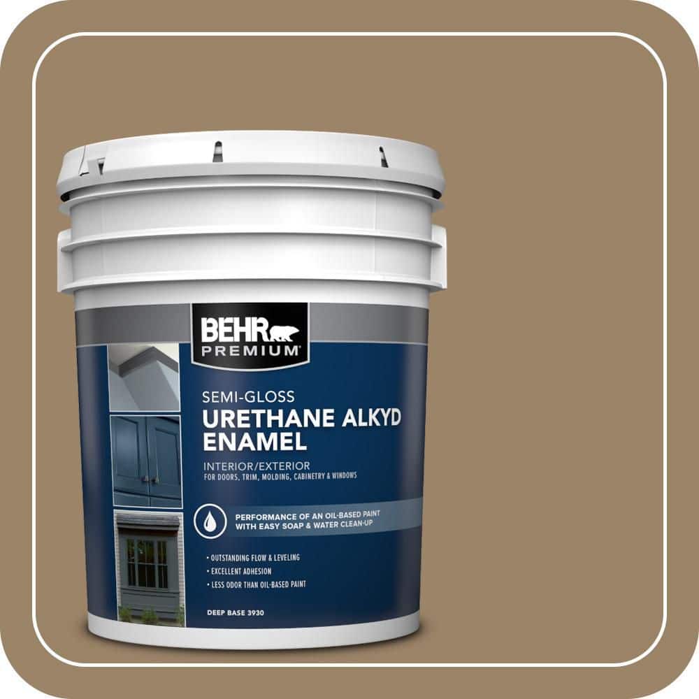 BEHR PREMIUM 5 gal. #PPU7-04 Collectible Urethane Alkyd Semi-Gloss Enamel Interior/Exterior Paint