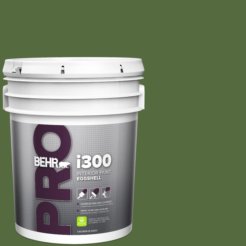 BEHR PRO 5 gal. #410D-7 Mountain Forest Eggshell Interior Paint