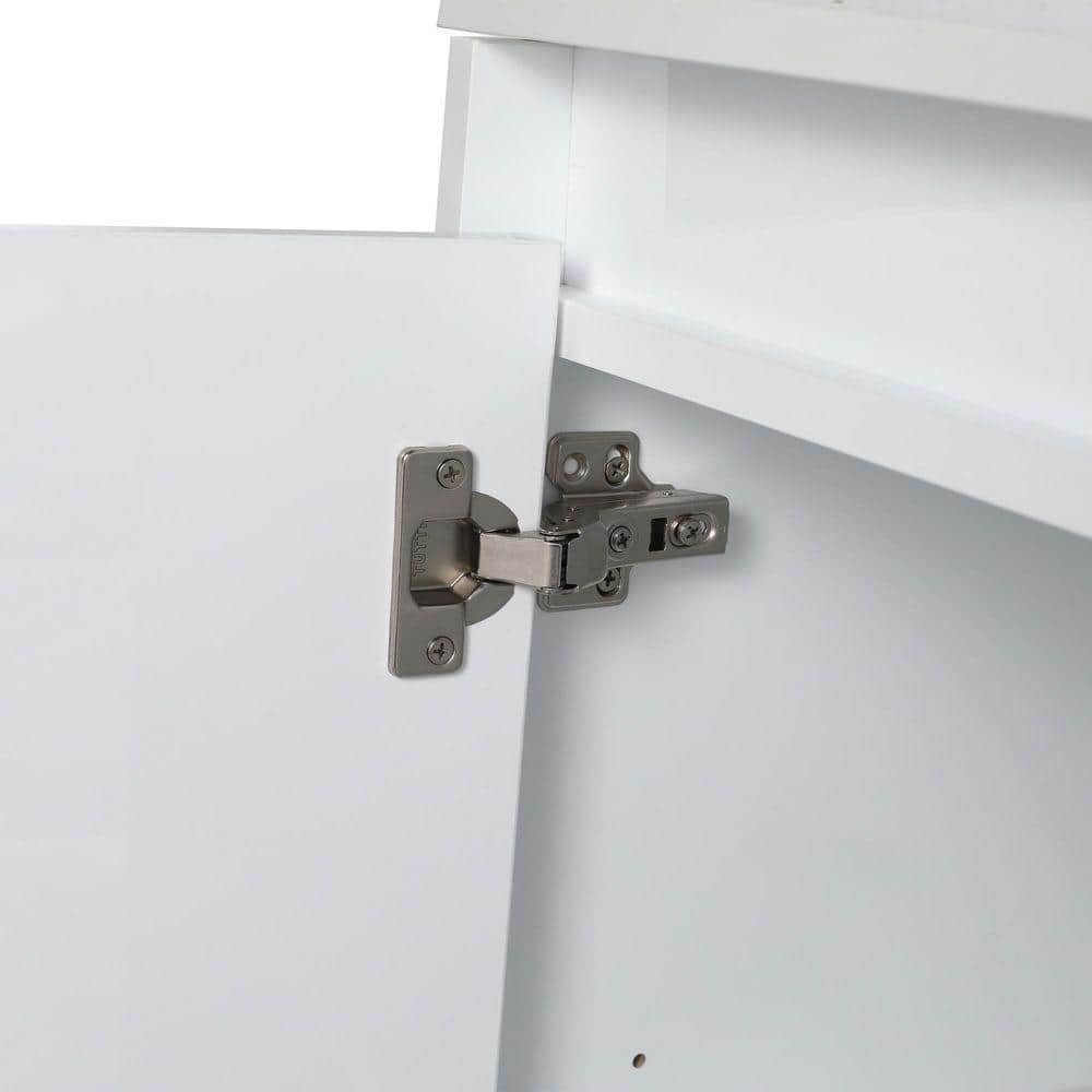 Staykiwi 19.31 in. Freestanding Bath Vanity Cabinet Without Top in Glossy White Unassembled (3)