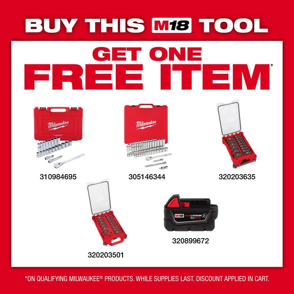 Milwaukee M18 FUEL18-Volt Lithium-Ion Brushless Cordless High Torque . Impact Wrench with Pin Detent Kit (2)