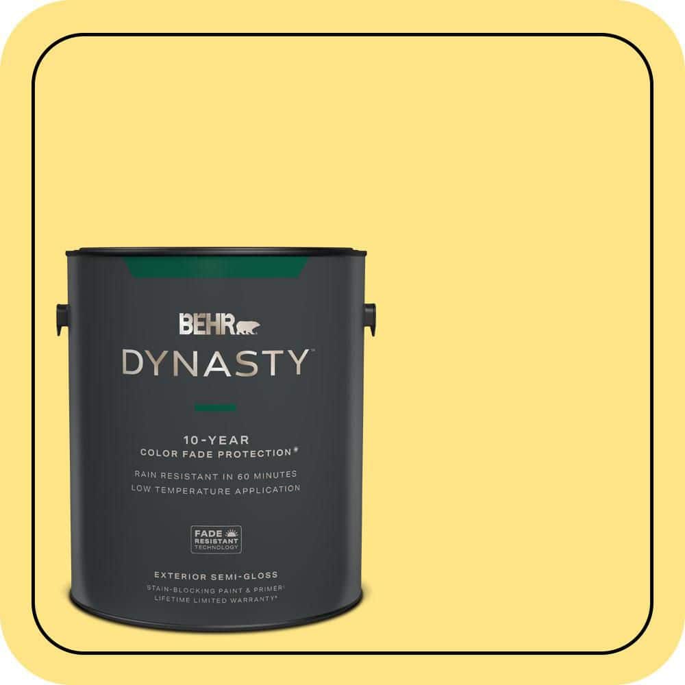 BEHR DYNASTY 1 gal. #P300-5 Upbeat Semi-Gloss Enamel Exterior Stain-Blocking Paint & Primer