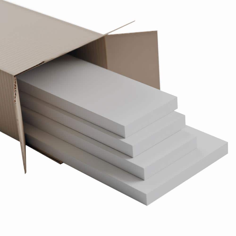 Ekena Millwork 5/8 in. X 96 in. X 3-1/2 in. Expanded Cellular PVC Wainscoting Moulding Trim (4 Pack)