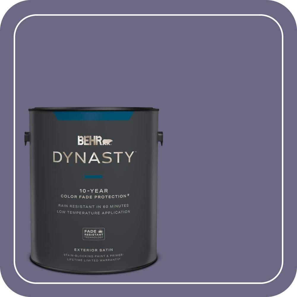 BEHR DYNASTY 1 gal. #PPU16-18 Hyacinth Arbor Satin Enamel Exterior Stain-Blocking Paint & Primer