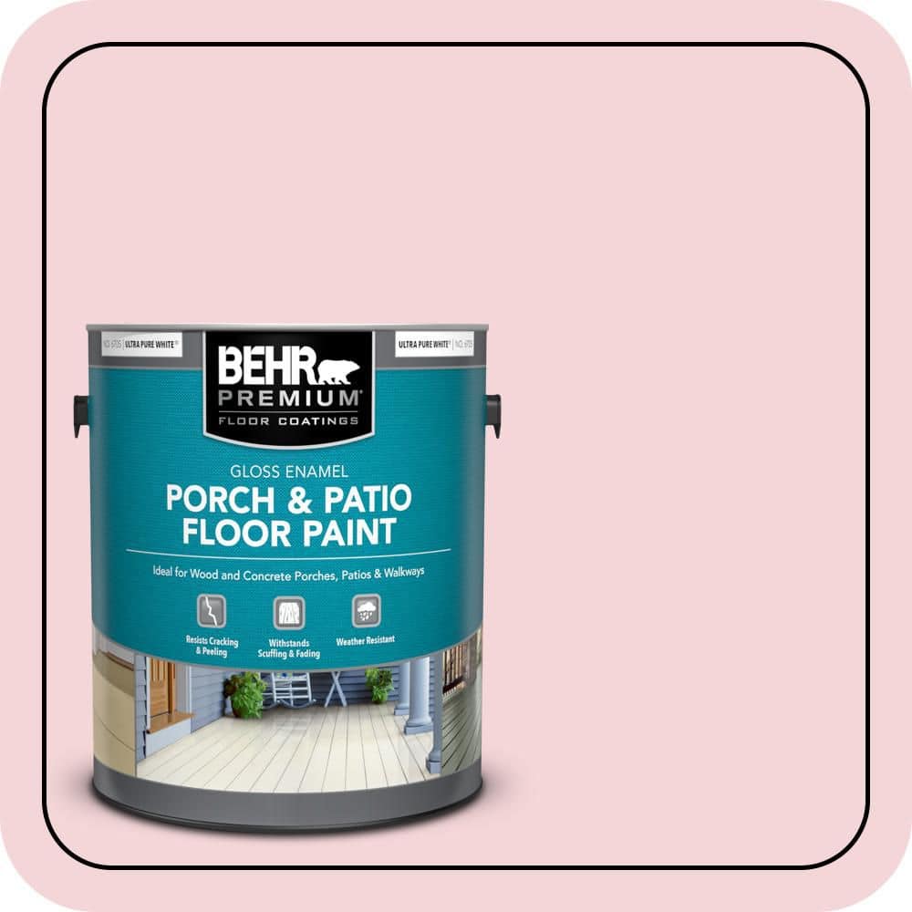 BEHR PREMIUM 1 gal. #M150-1 Lotus Petal Gloss Enamel Interior/Exterior Porch and Patio Floor Paint