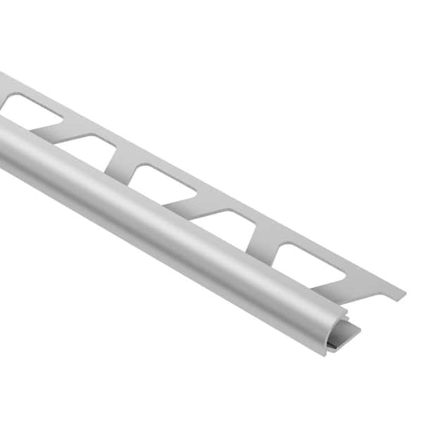 Schluter Rondec Satin Anodized Aluminum 0.375 in. x 120 in. Metal Bullnose Tile Edge Trim