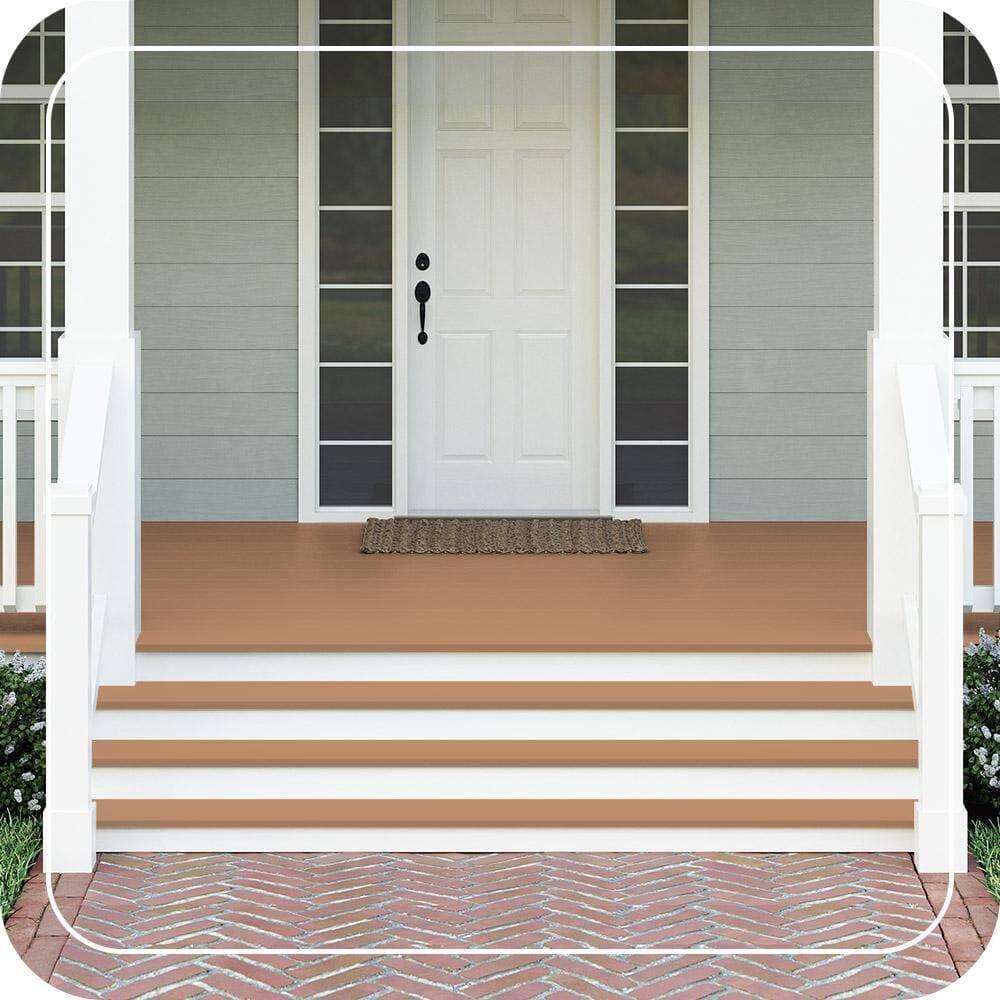 BEHR PREMIUM 1 gal. #MS-10 Desert Shade Textured Low-Lustre Enamel Interior/Exterior Porch and Patio Anti-Slip Floor Paint (2)