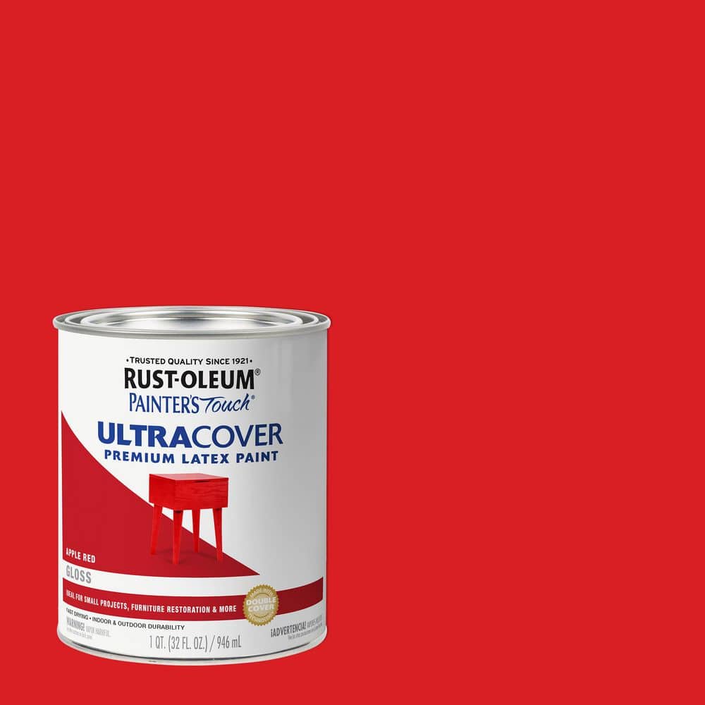 Rust-Oleum Painter's Touch 32 oz. Ultra Cover Gloss Apple Red General Purpose Paint (Case of 2)