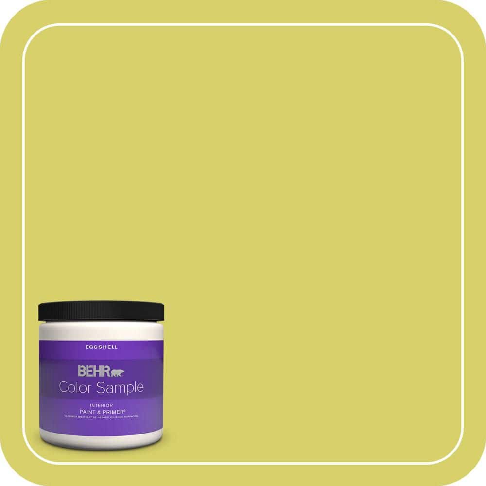 BEHR PREMIUM PLUS #P340-4 Lime Tree Enamel & Primer Color Sample (1)