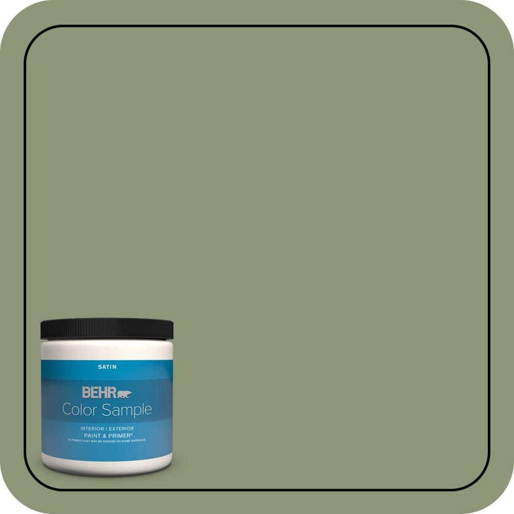 BEHR PREMIUM PLUS #420F-5 Olivine Enamel Low Odor & Primer (1)