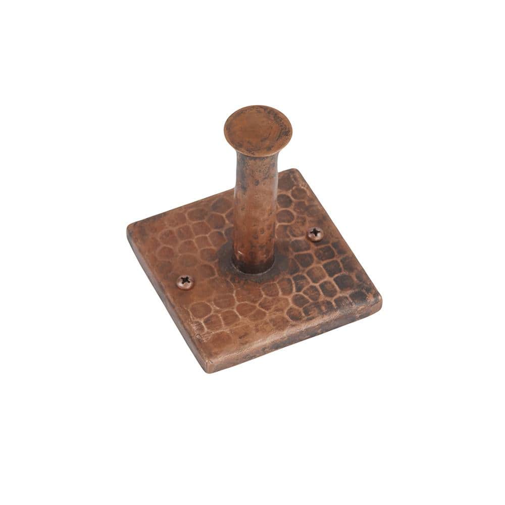Premier Copper Products Hand Hammered Copper Single Robe Hook in Oil Rubbed Bronze (1)