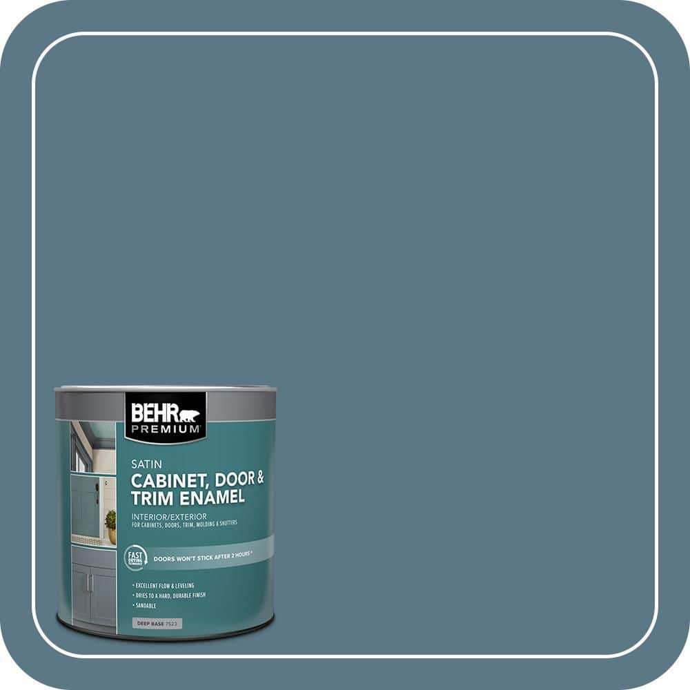 BEHR PREMIUM 1 qt. #PPU13-03 Catalina Coast Satin Enamel Interior/Exterior Cabinet, Door & Trim Paint