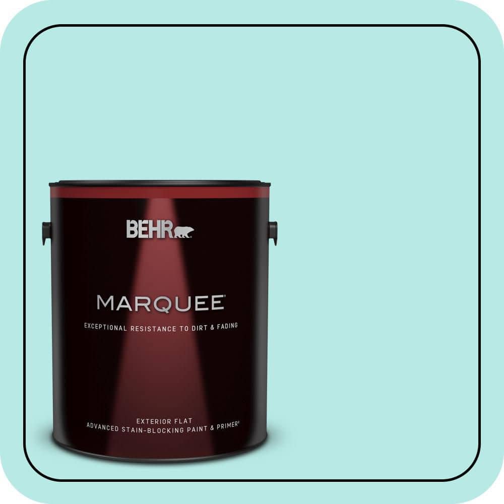 BEHR MARQUEE 1 gal. #P450-2 Tahitian Breeze Flat Exterior Paint & Primer