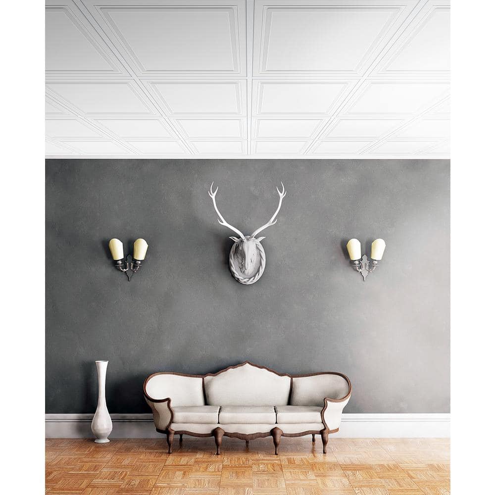 MONO SERRA Wall Design 2 ft. x 2 ft. Flamingo Suspended Grid Panel Ceiling Tile (32 sq. ft. / case) (2)