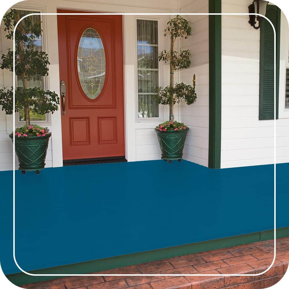 BEHR PREMIUM #OSHA-1 Low-Lustre Enamel Interior/Exterior Porch and Patio Floor Paint (2)