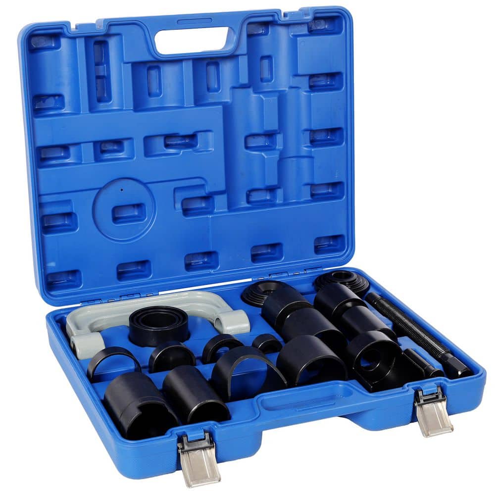 maocao hoom 21-Pcs Heavy Duty Ball Joint Removal Kit,Upper and Lower Automotive Ball Joint Press Removal Tool Kit, Blue Plastic Case (1)