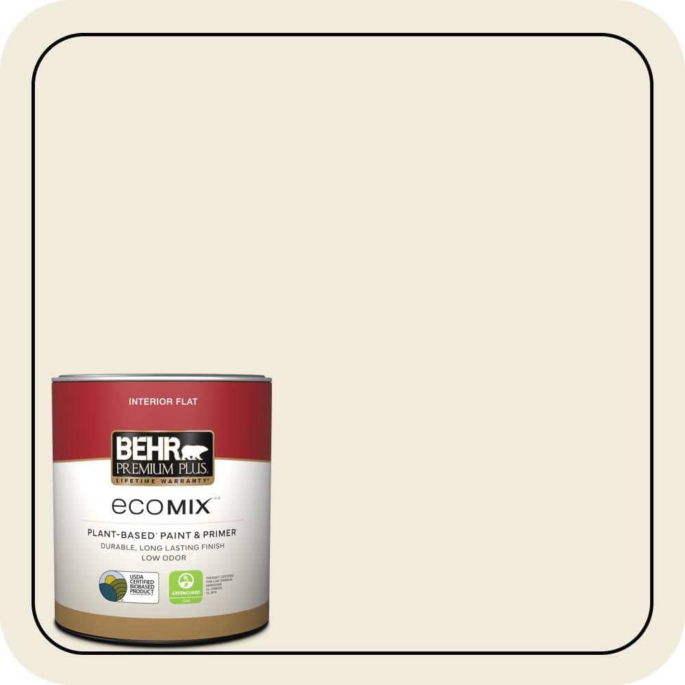 BEHR PREMIUM PLUS #ECC-42-2 Cotton Ridge Flat EcoMix Plant-Based & Primer (1)