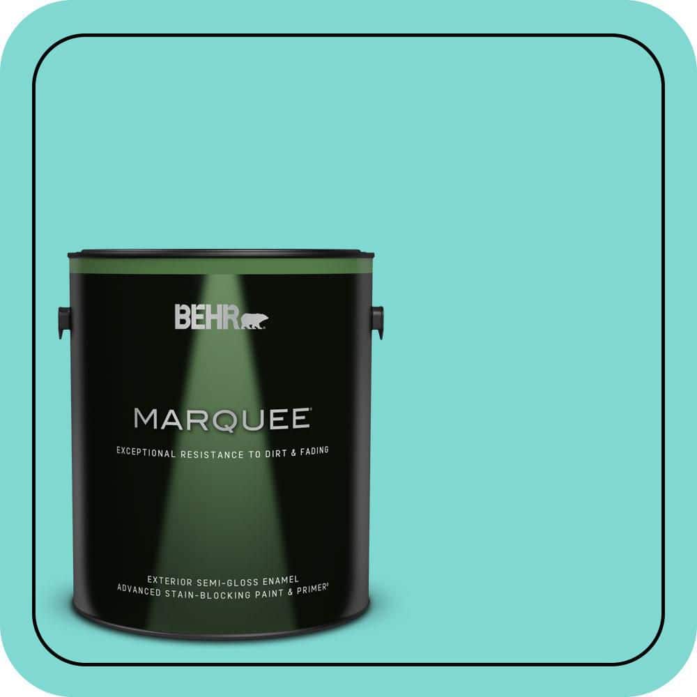 BEHR MARQUEE 1 gal. #MQ4-22 Key Largo Semi-Gloss Enamel Exterior Paint & Primer