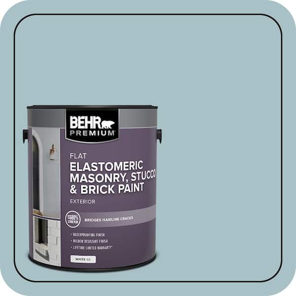 BEHR PREMIUM 1 gal. #MS-71 Pacific Blue Elastomeric Masonry, Stucco and Brick Exterior Paint (2)