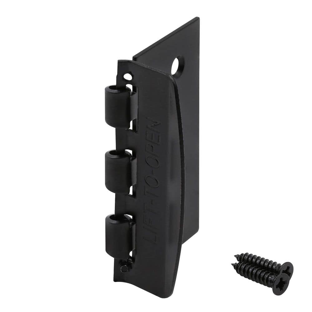 Prime-Line Flip Lock Door Lock 2-3/4 inch Height with Fasteners, Matte Black (Single Pack) (1)