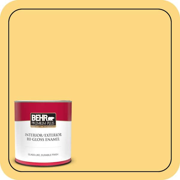 BEHR PREMIUM PLUS #350B-6 Wildflower Honey Flat Low Odor & Primer (3)