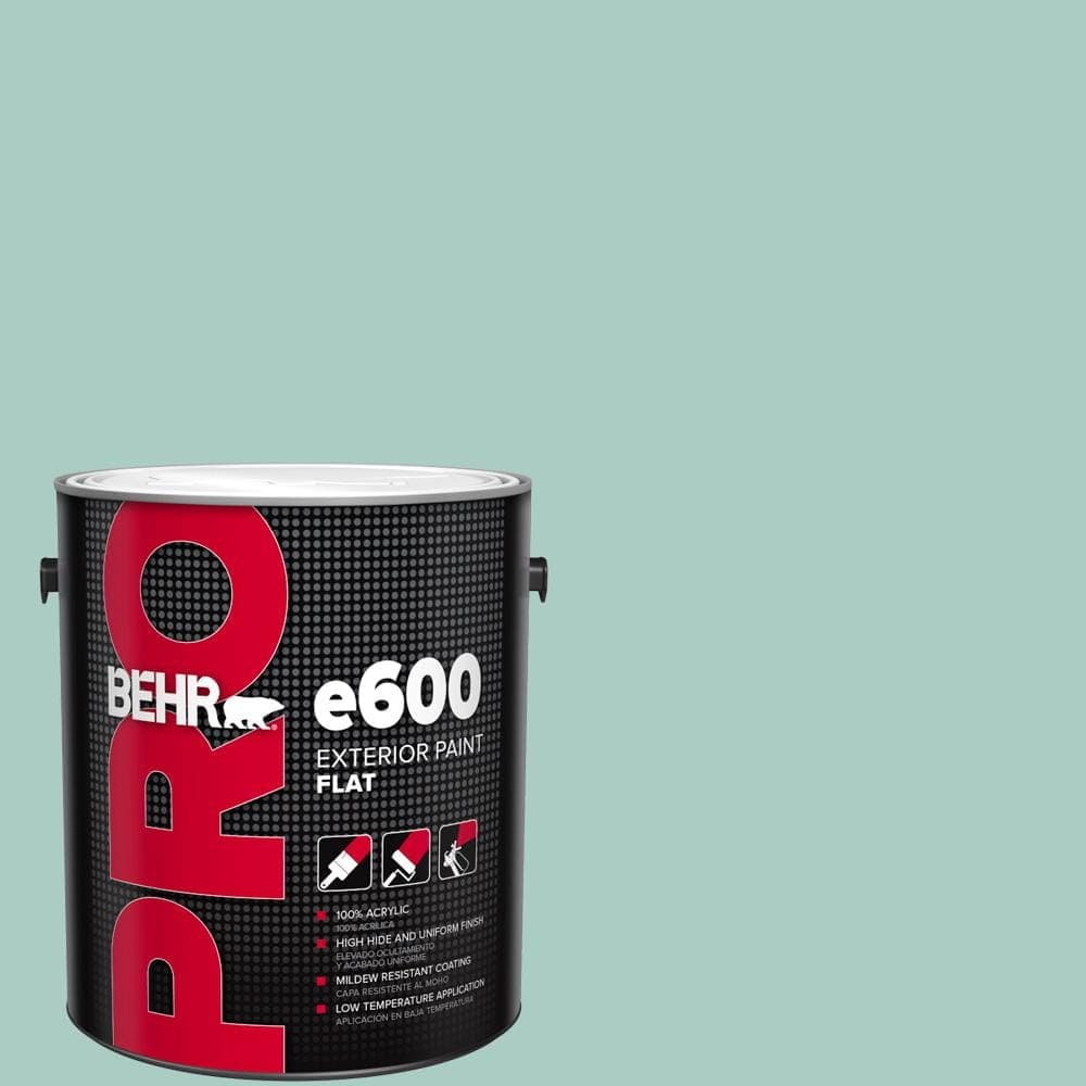 BEHR PRO 1 gal. #M440-3 Baby Aqua Flat Paint