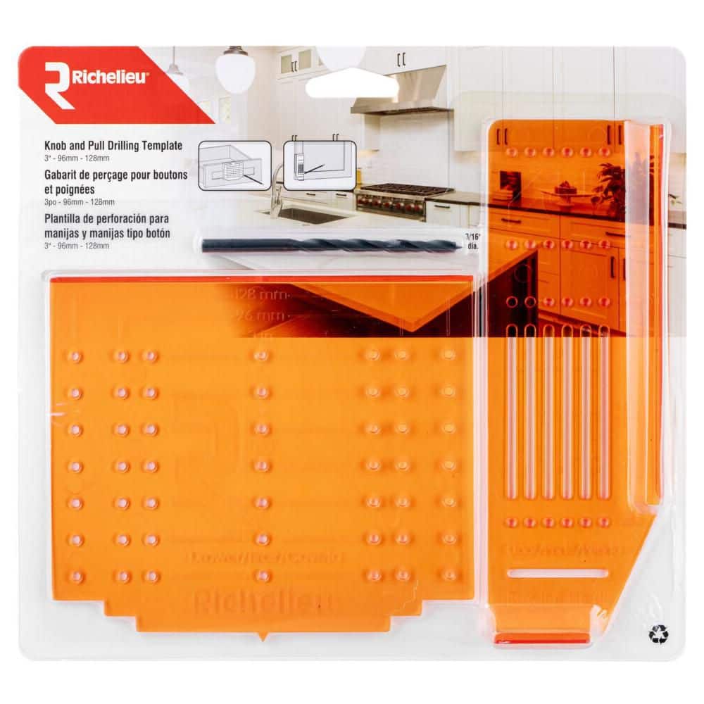 Richelieu Hardware Cabinet Door and Cabinet Drawer Installation Template for Pulls and Knobs Installation (Value Pack)