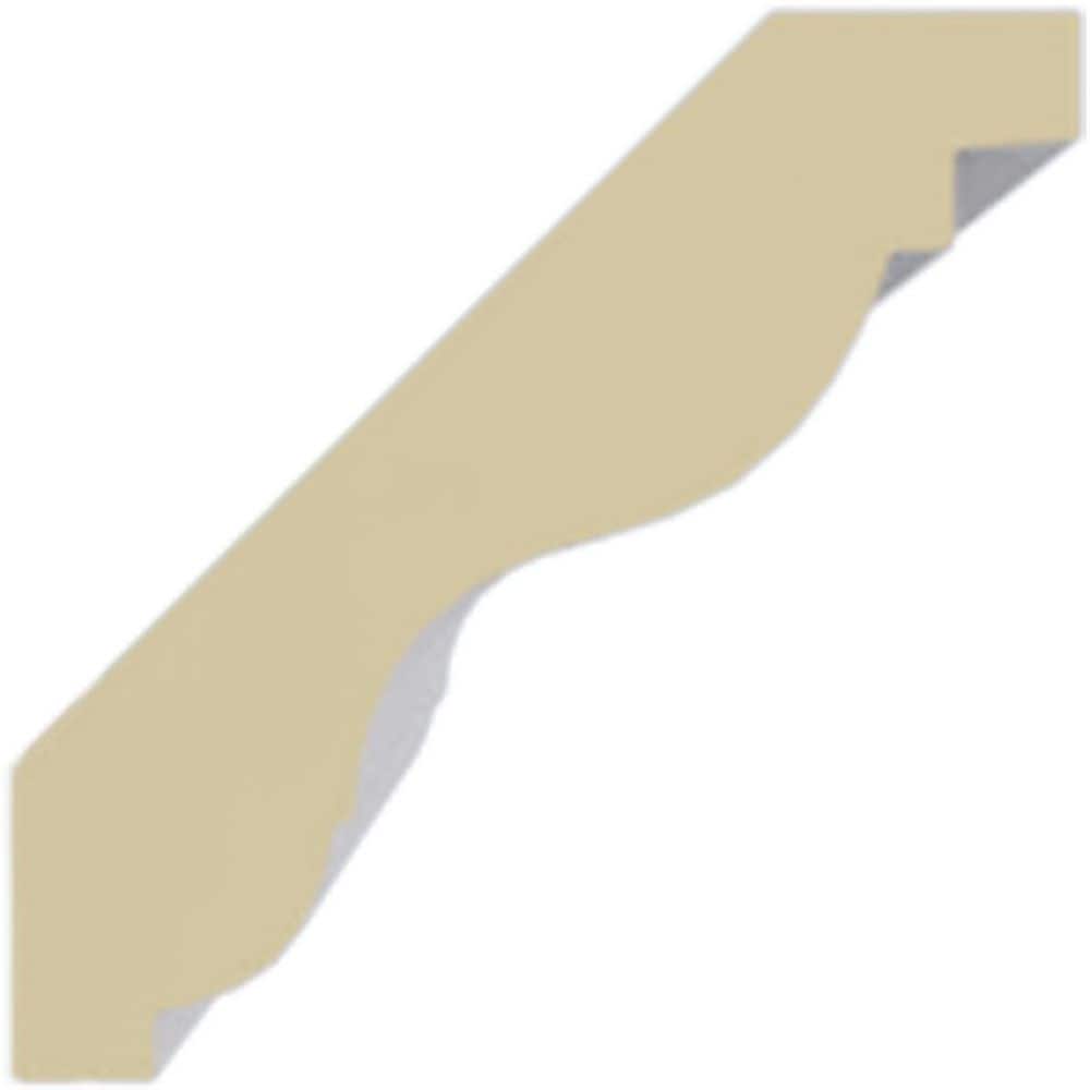 Ekena Millwork 2 in. H x 2 in. P x 3 in. F x 94-1/2 in. L Polyurethane Lyon Traditional Smooth Crown Moulding (12-Pack) (3)