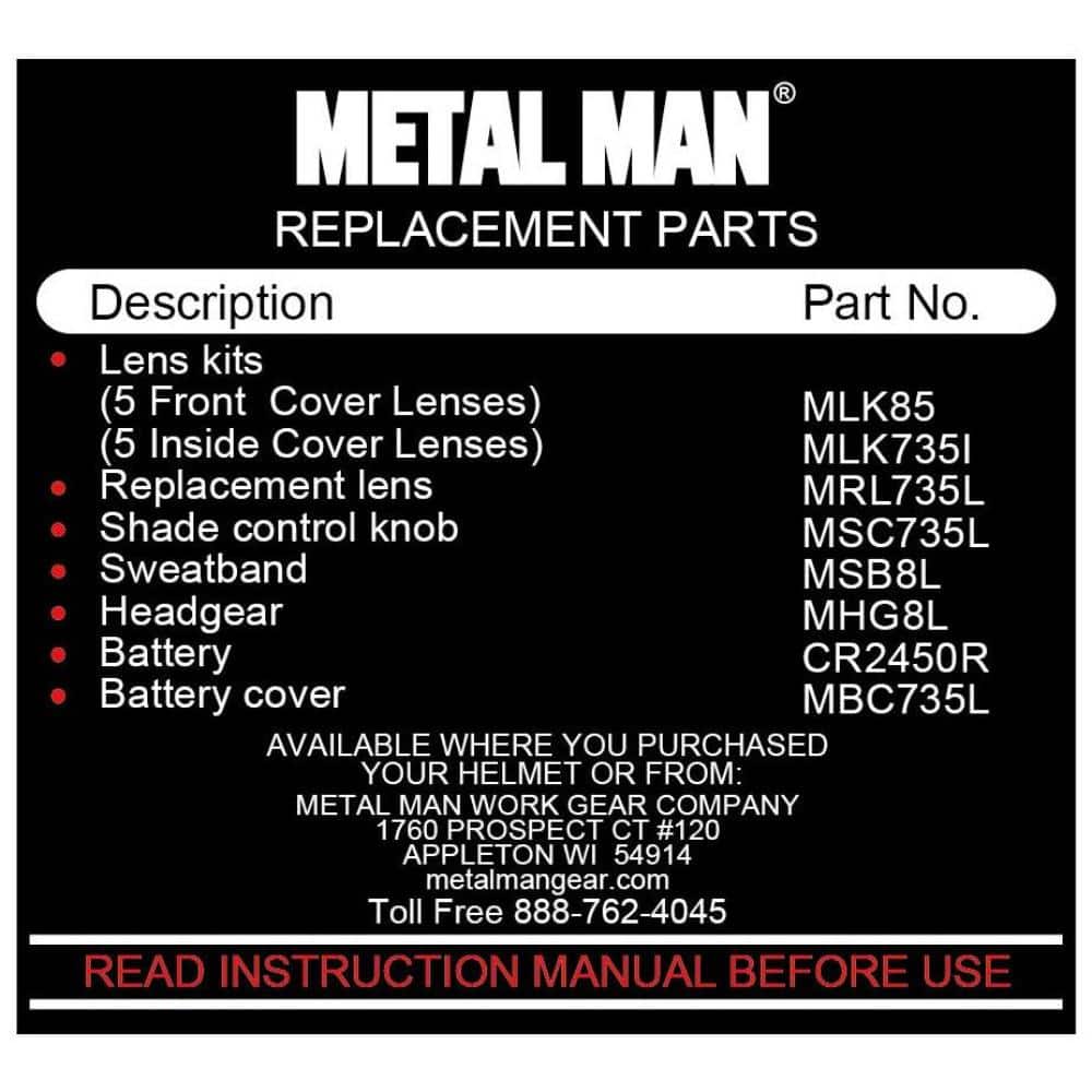 METAL MAN Patriotic 9 to 13 Shade Auto Darkening Welding Helmet with 3.78 in. x 2.05 in. Viewing Area (2)