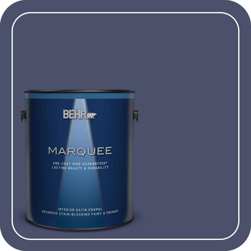 BEHR MARQUEE 1 gal. #PPU15-18 Vintage Velvet One-Coat Hide Satin Enamel Interior Paint & Primer