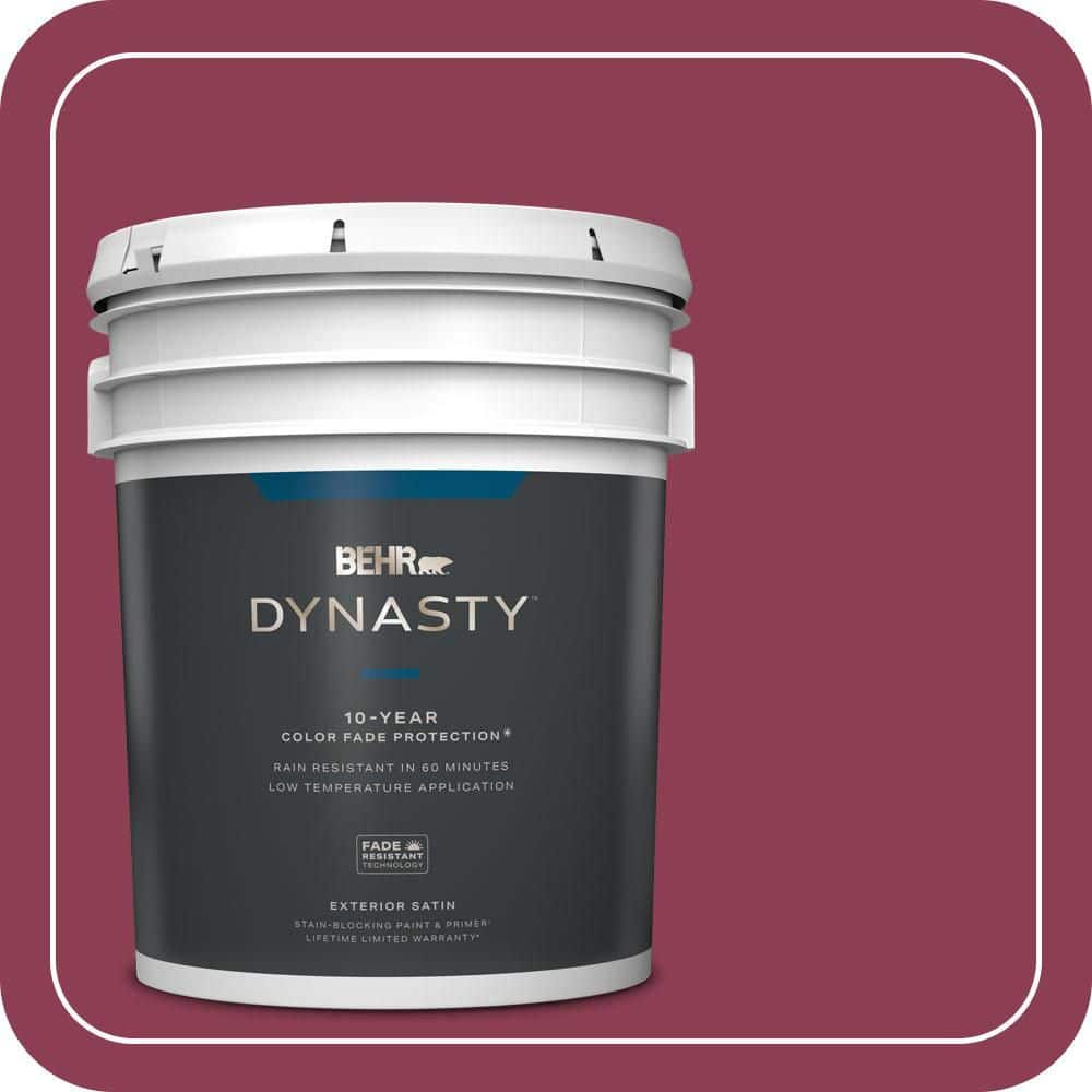 BEHR DYNASTY 5 gal. #T15-1 Liaison Satin Enamel Exterior Stain-Blocking Paint & Primer