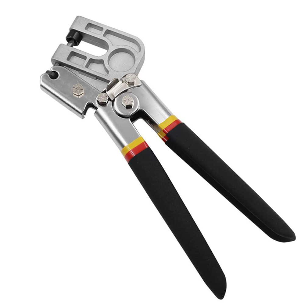 NVNOO 10 in. High-Carbon Steel Metal Steel Stud Crimper, TPR Handle Stud Crimper Plaster Board Drywall Tool