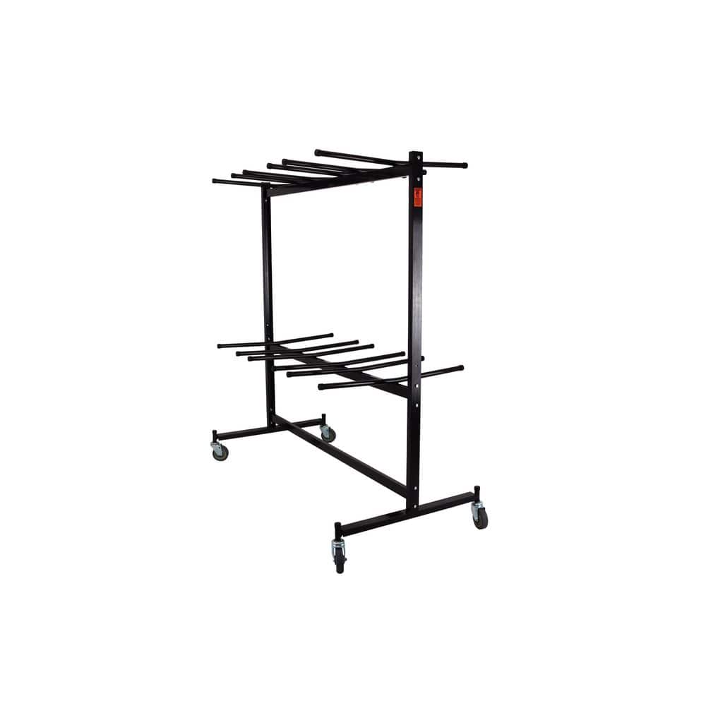 HAMPDEN FURNISHINGS Julian 1320 LB Weight Capacity Powder Coated Steel Folding Chair Dolly With Extensions (1)
