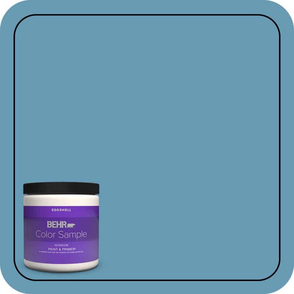 BEHR PREMIUM PLUS #S490-4 Yacht Blue Flat & Primer (1)