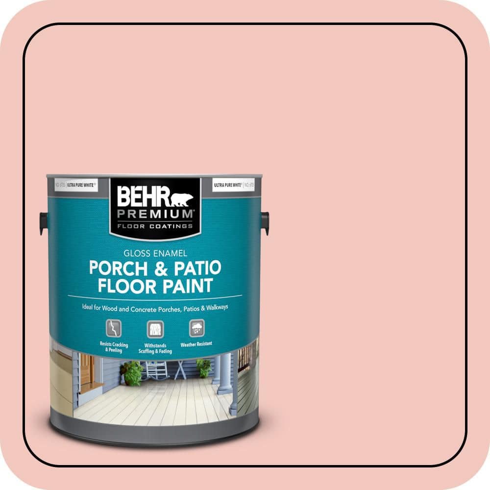 BEHR PREMIUM 1 gal. #M170-2 Prairie Rose Gloss Enamel Interior/Exterior Porch and Patio Floor Paint