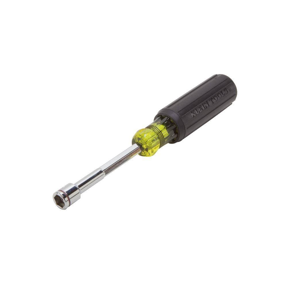 Klein Tools 7/16 in. Heavy Duty Magnetic Tip Nut Driver with 4 in. Shaft- Cushion Grip Handle (2)