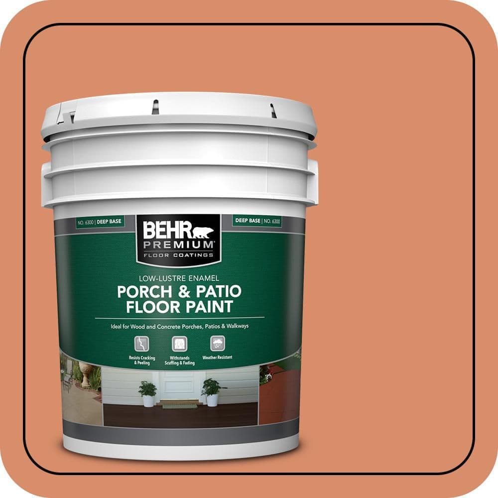 BEHR PREMIUM 5 gal. #MQ4-38 Balcony Sunset Low-Lustre Enamel Interior/Exterior Porch and Patio Floor Paint (1)