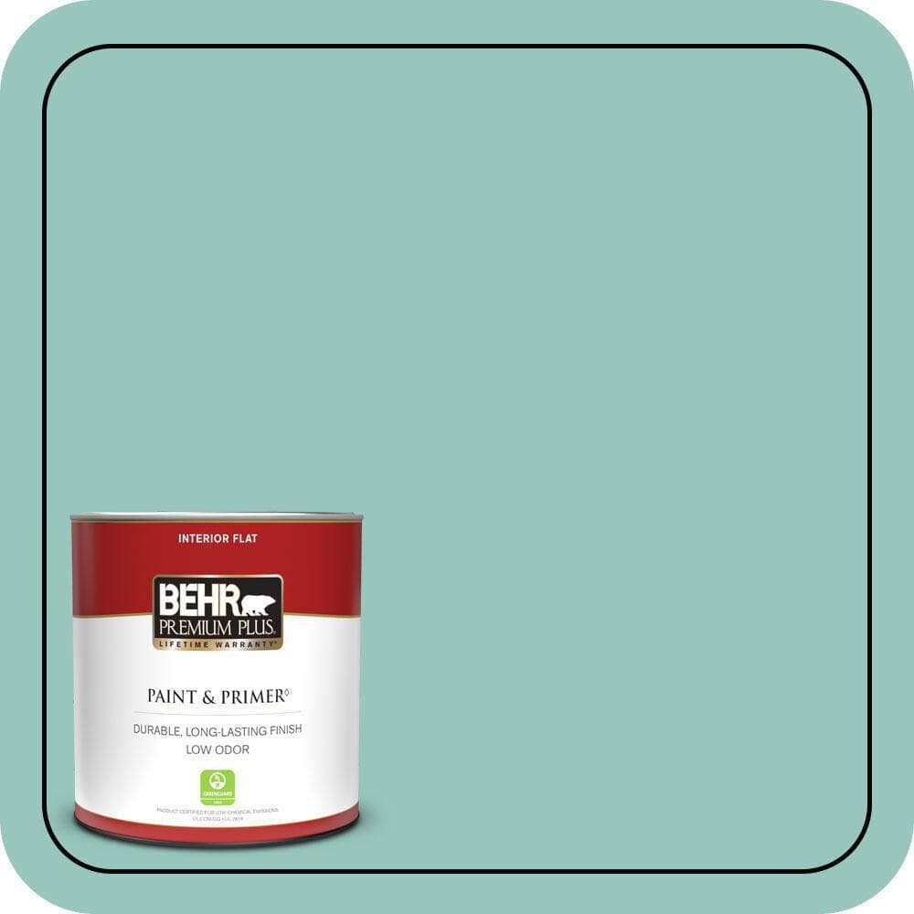 BEHR PREMIUM PLUS #490D-4 Eucalyptus Leaf Enamel & Primer Color Sample