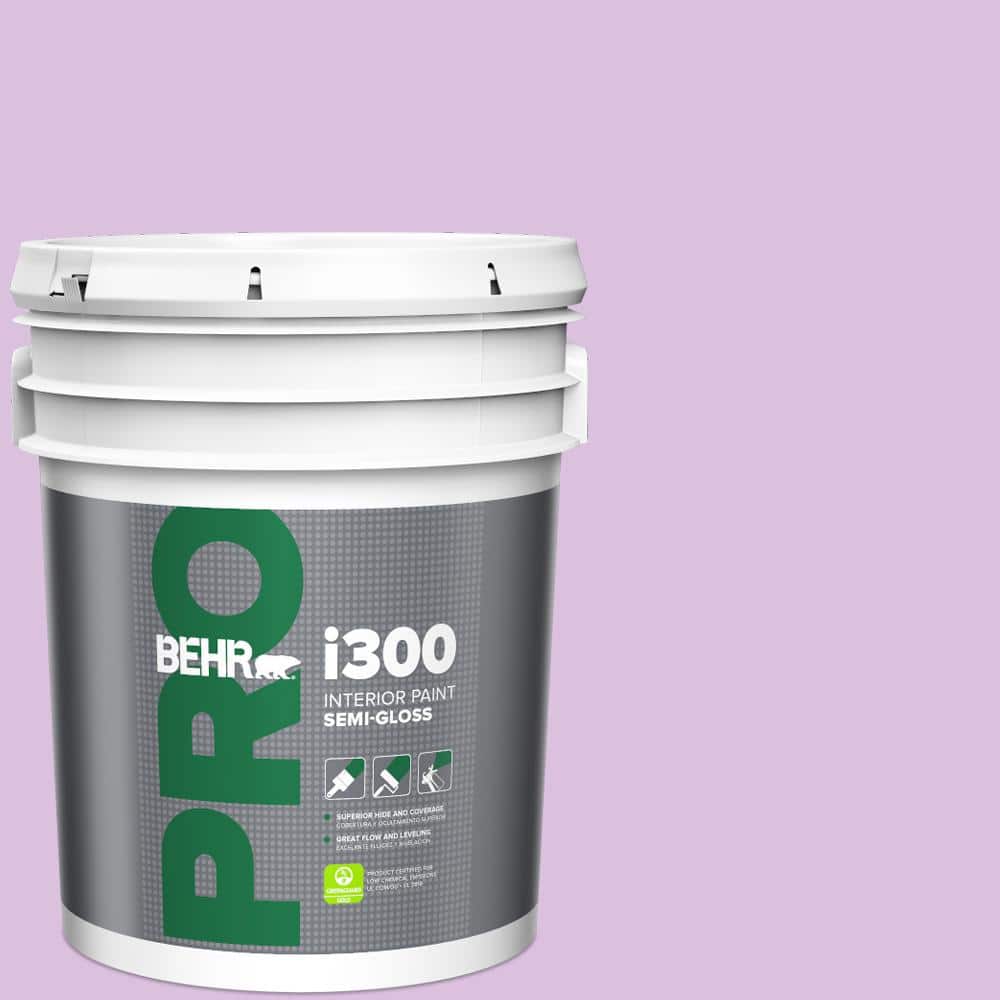 BEHR PRO 5 gal. #P100-3 Epiphany Semi-Gloss Interior Paint
