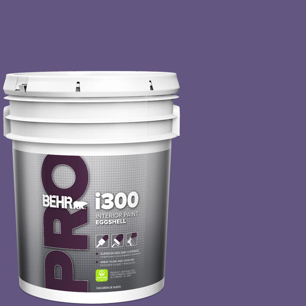 BEHR PRO 5 gal. #PPU16-02 Vigorous Violet Eggshell Interior Paint