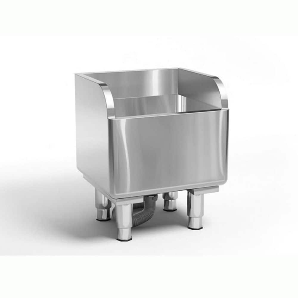 Numhew Polished Stainless Steel Freestanding Floor Mount Mop Sink for Balconies, Laundry rooms, Industries (1)