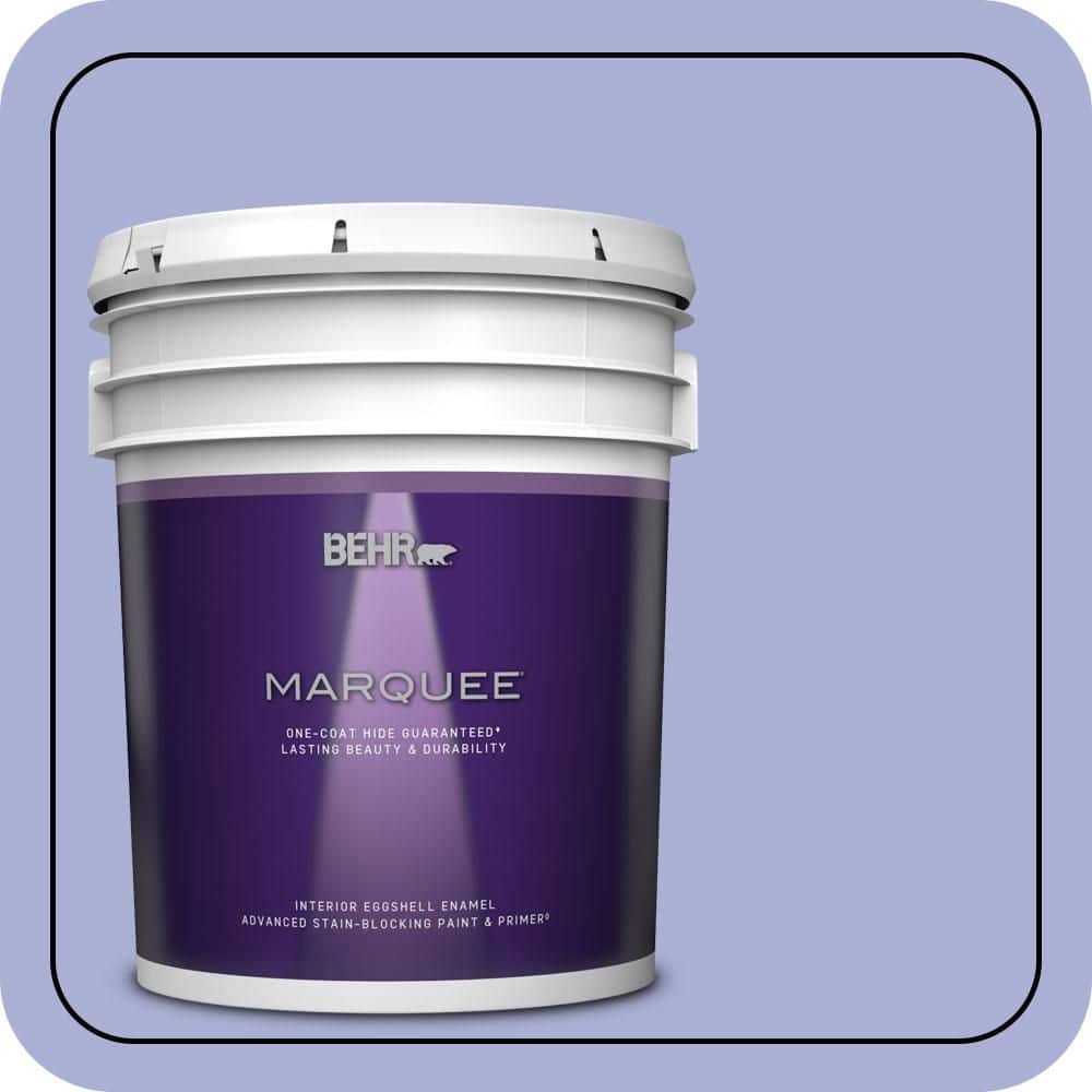 BEHR MARQUEE 5 gal. #MQ4-30 Lavender Wash One-Coat Hide Eggshell Enamel Interior Paint & Primer