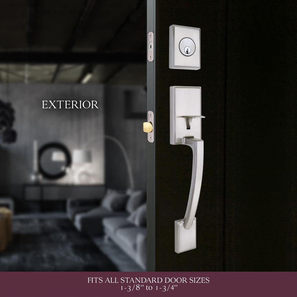 Home Decorators Collection Merritt Door Handleset with Ridgeway Interior Knob (3)