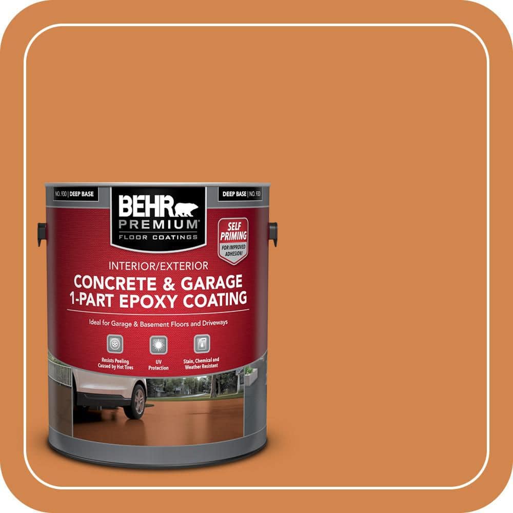 BEHR PREMIUM #PPU3-03 Self-Priming 1-Part Epoxy Satin Interior/Exterior Concrete and Garage Floor Paint (1)