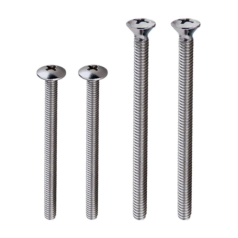 Everbilt Escutcheon Screw Set in Chrome for Moen and Delta (4-Pack) (2)