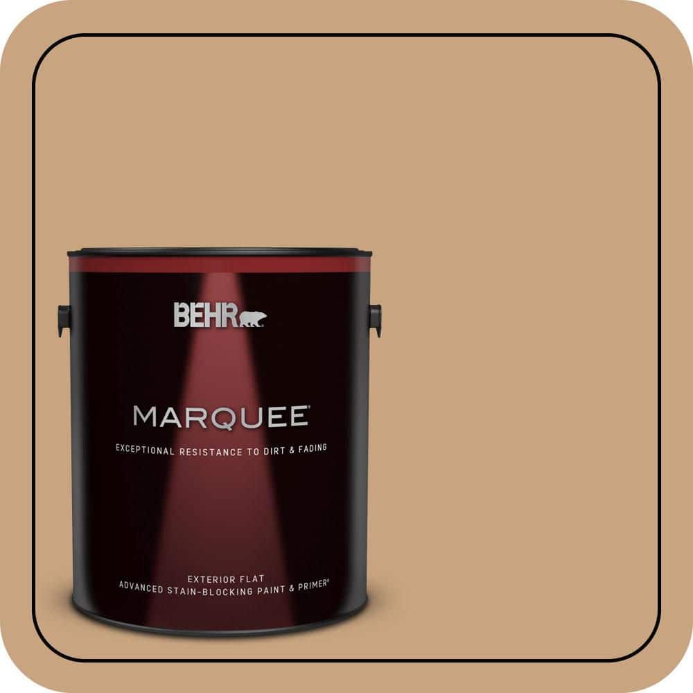 BEHR MARQUEE 1 gal. #S260-4 Pelican Tan Flat Exterior Paint & Primer